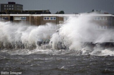 UK storm surge 'due to climate change'